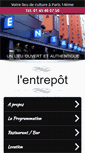 Mobile Screenshot of lentrepot.fr